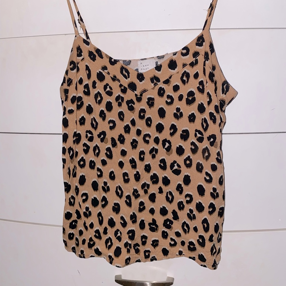 A New Day Cheetah Print Cami tank